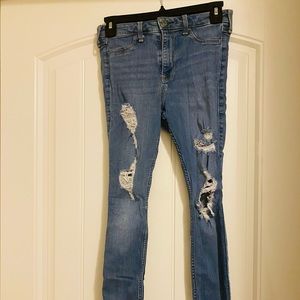 Jean stretchy legging pants / W -(24) L - (26)